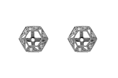 H046-26381: EARRING JACKETS .08 TW (FOR 0.50-1.00 CT TW STUDS)
