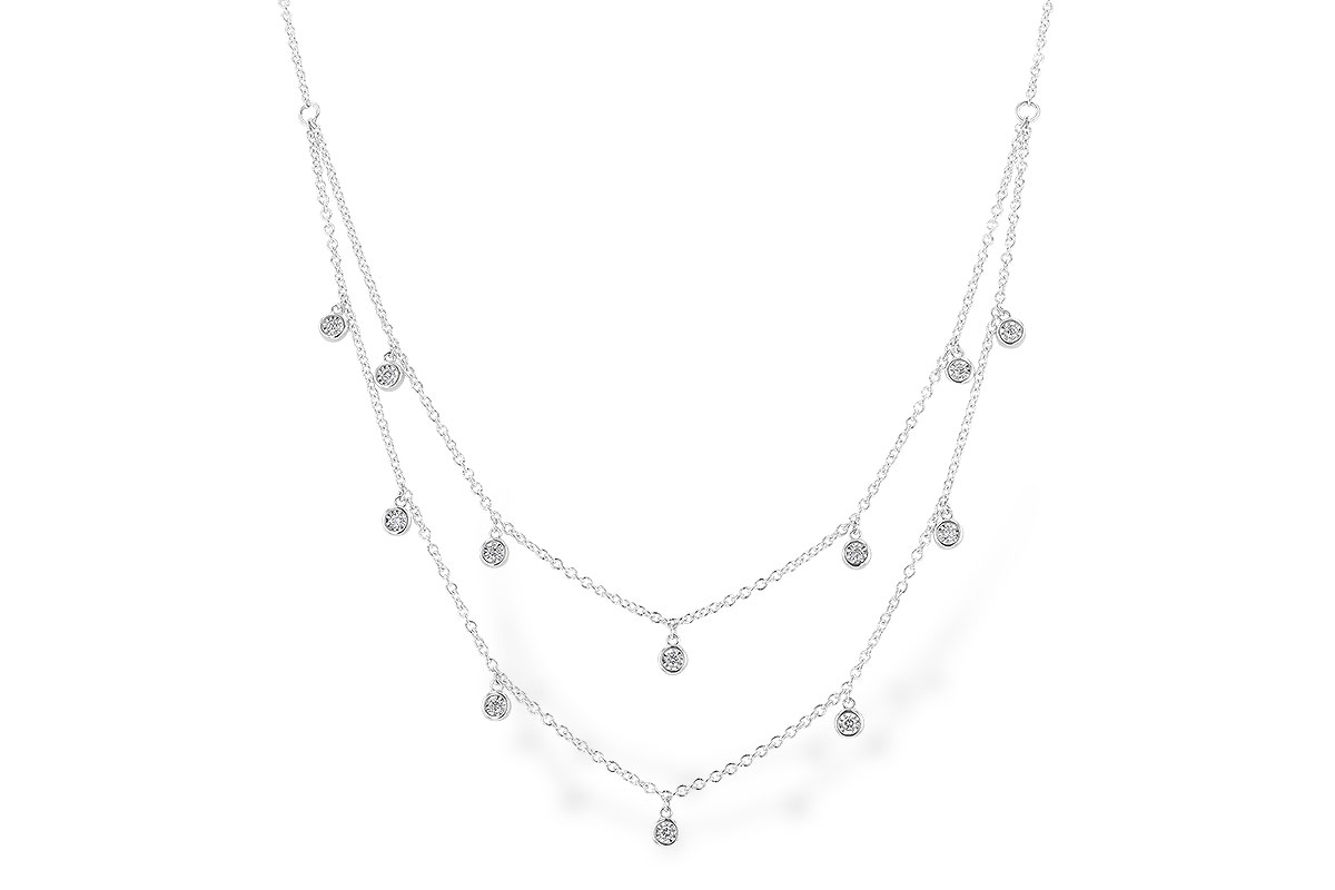 H319-82808: NECKLACE .22 TW (18 INCHES)
