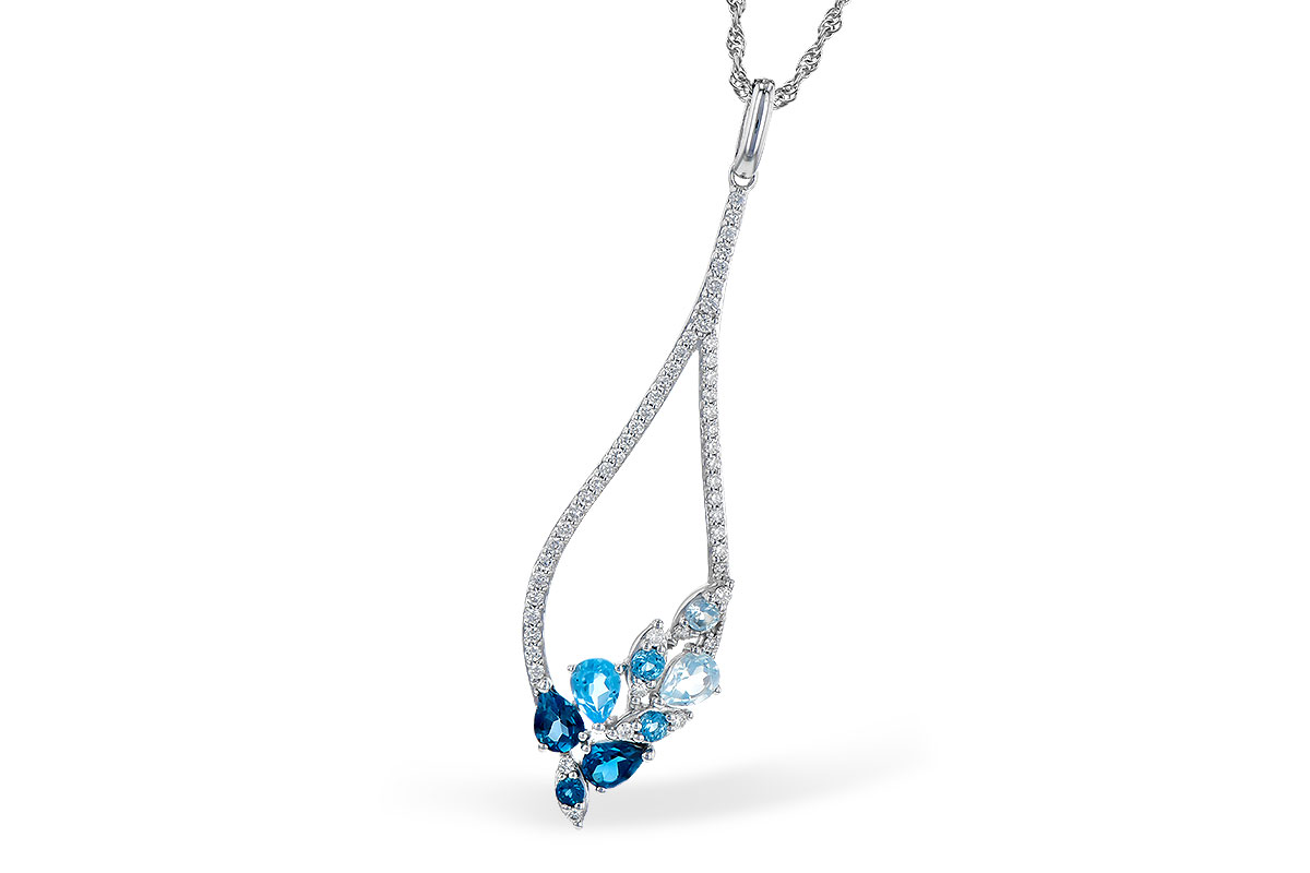 B318-94590: NECK .82 BLUE TOPAZ 1.05 TGW