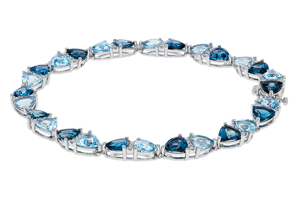 F320-74608: BRACELET 12.20 BLUE TOPAZ 12.50 TGW (7")