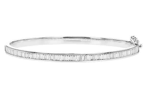 K319-82808: BANGLE 1.02 TW BAGUETTE DIAMONDS